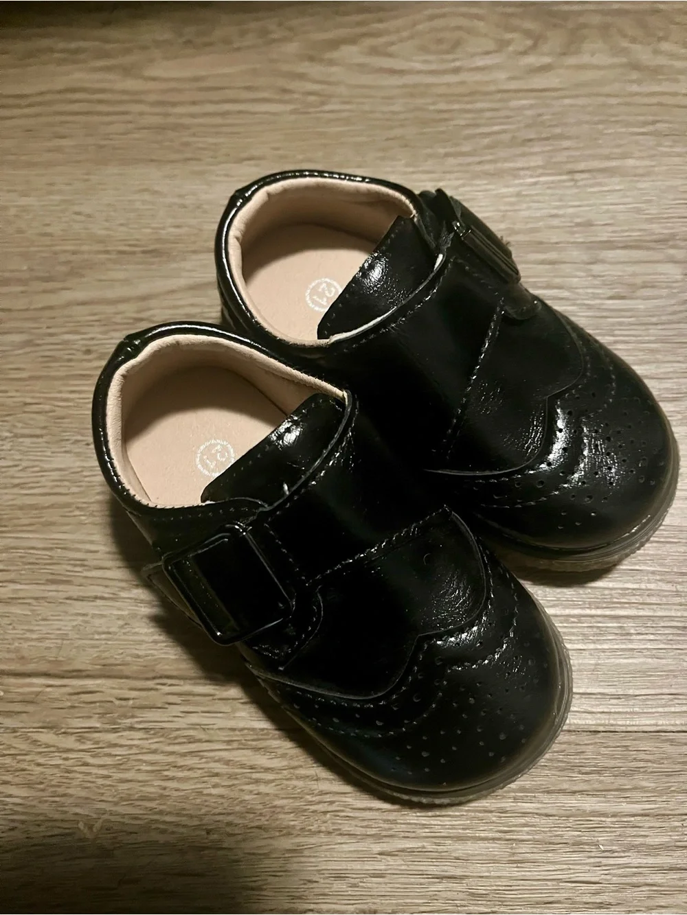 Meckior Classic Black Oxford Buckle Dress Shoes